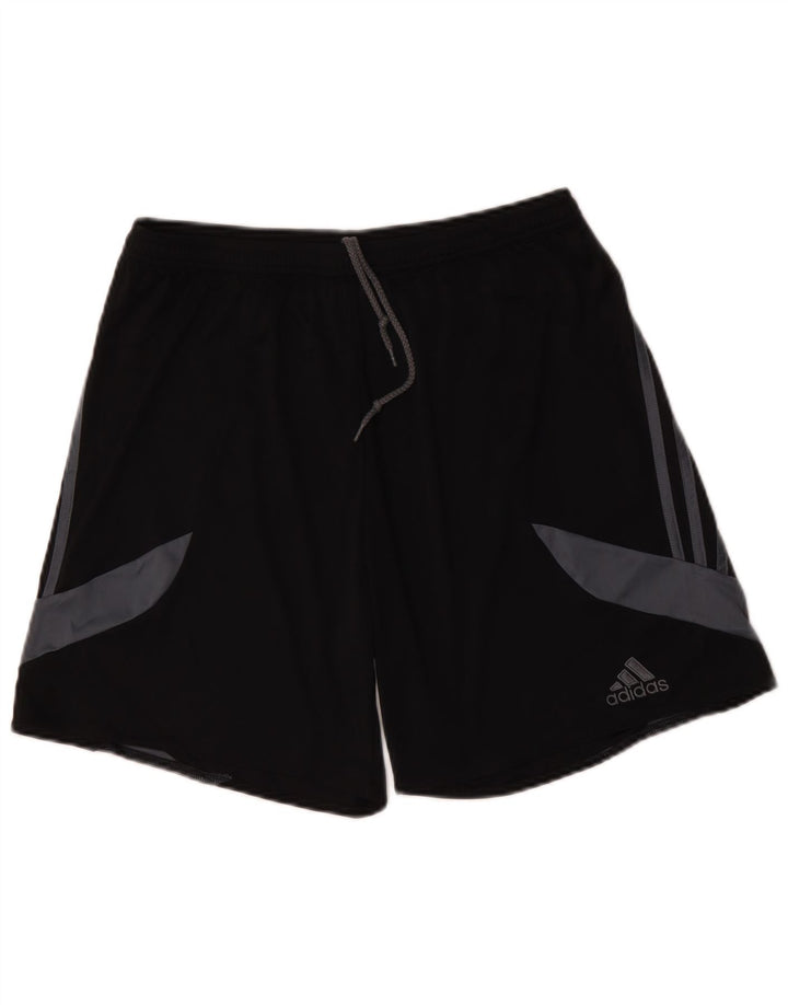Ανδρικό σορτς Adidas Climalite με μεγάλο μαύρο χρώμα πολυεστέρα