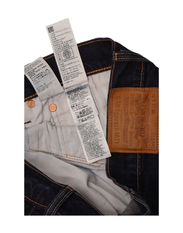 LEVI'S Ανδρικό 510 Skinny Jeans W33 L28 Navy Blue Cotton