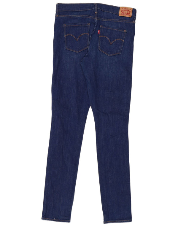 Levi's Womens 311 Shaping Skinny Jeans W31 L32 Navy Blue Cotton