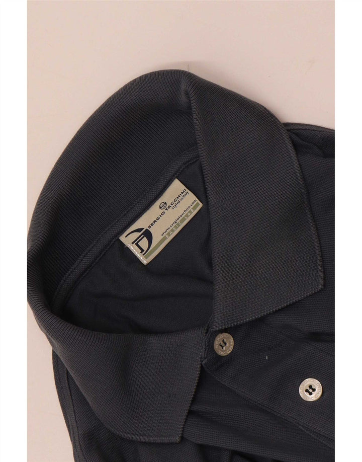 Sergio Tacchini Ανδρικό μπλουζάκι πόλο μεγάλο μπλε ναυτικό