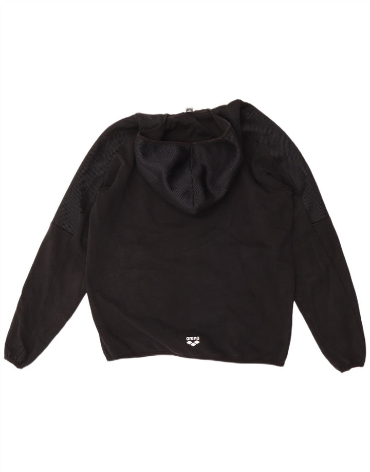 Arena Mens Hoodie Jumper Μεσαίο Μαύρο