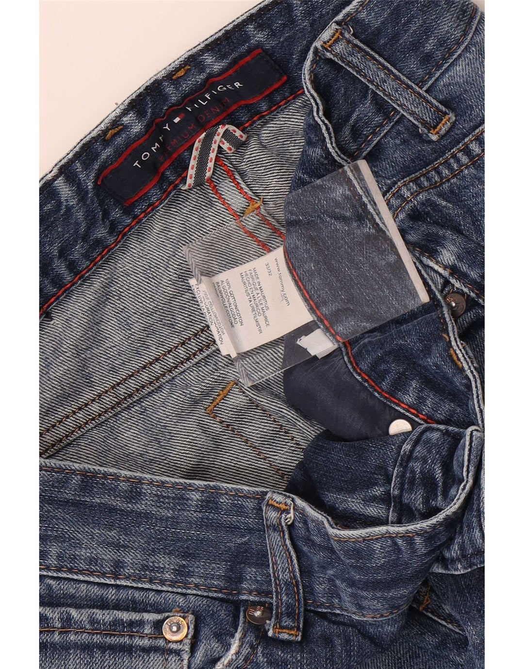 Ανδρικό τζιν ίσιο Tommy Hilfiger W33 L32 Μπλε βαμβακερό