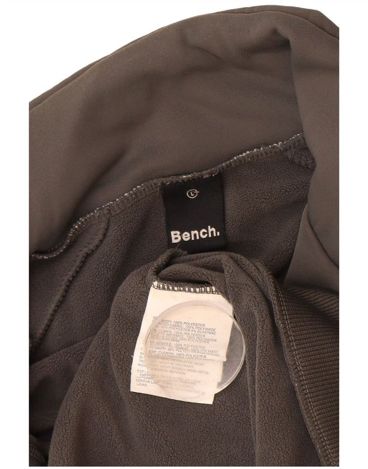 ΠΑΓΚΟΣ Ανδρική φόρμα γυμναστικής με γραφικό φόρεμα Μπουφάν με μεγάλο γκρι χρώμα από πολυεστέρα