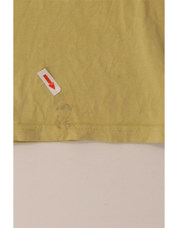 Ανδρικό γραφικό T-Shirt Volcom Τοπ μεσαίο κίτρινο βαμβακερό