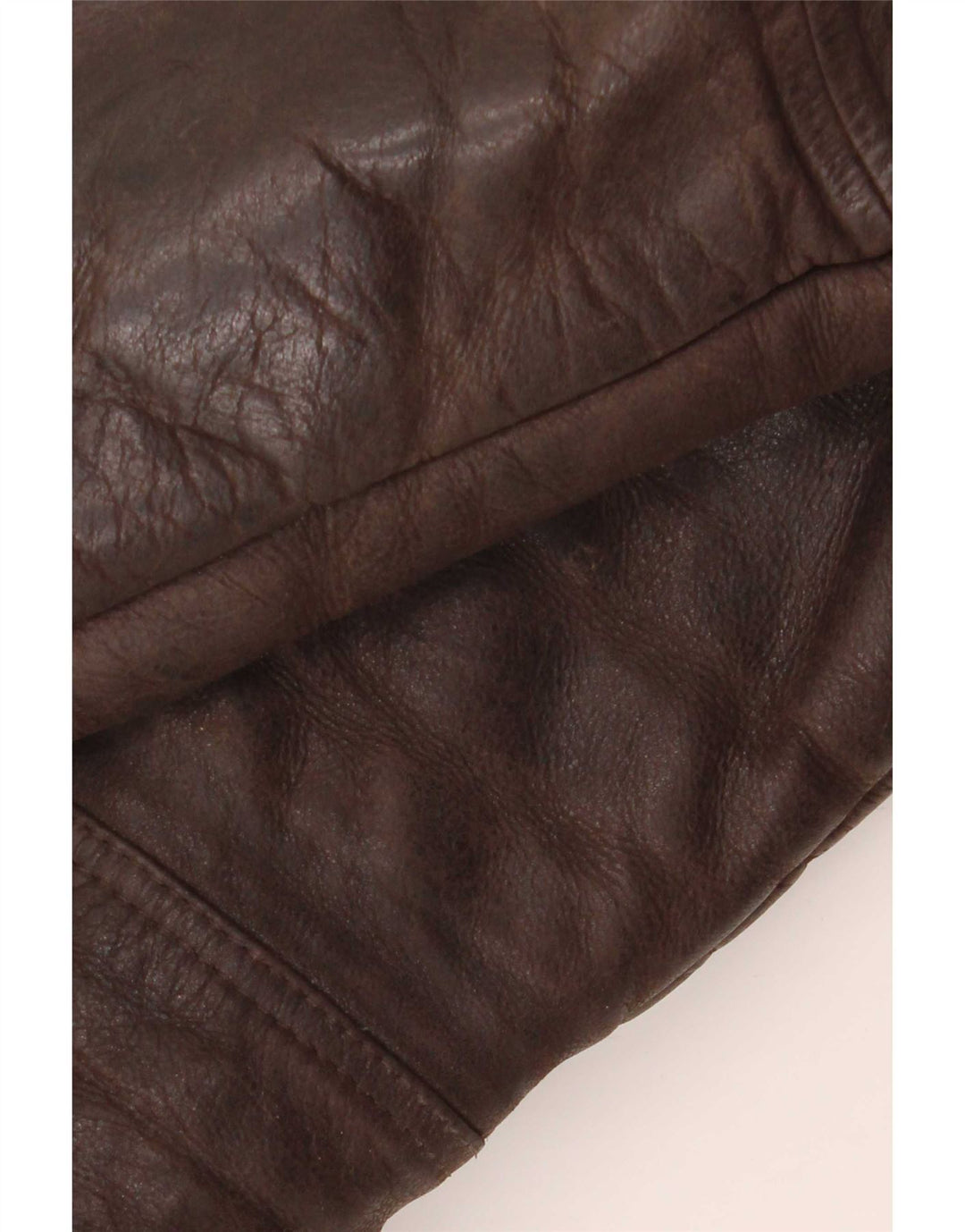 Vintage Ανδρικό Sherpa Leather Jacket UK 40 Large Brown