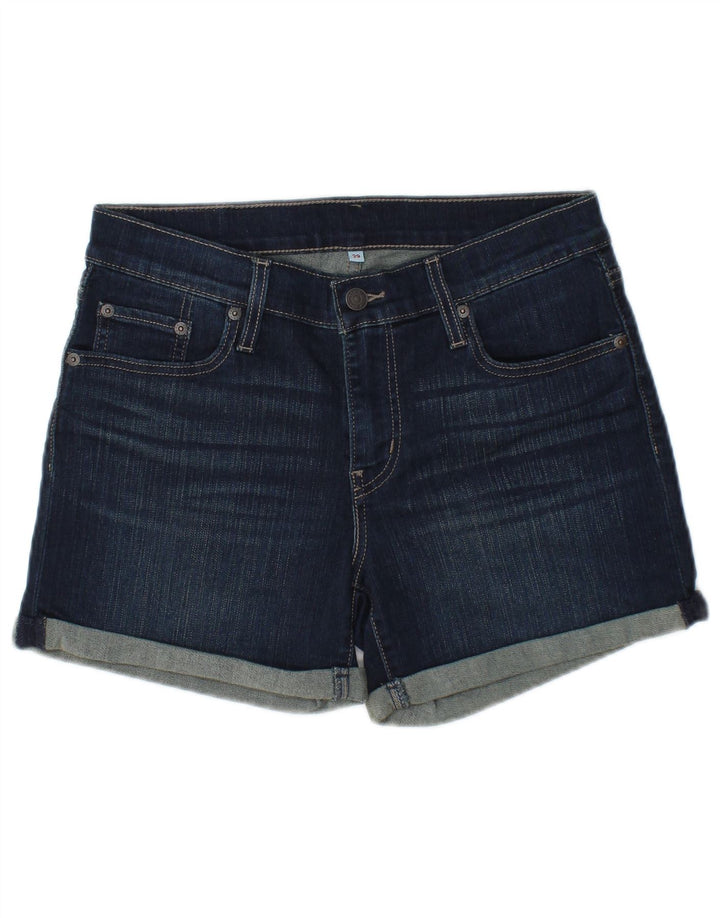 LEVI'S Womens Denim Shorts W29 Medium  Navy Blue Cotton