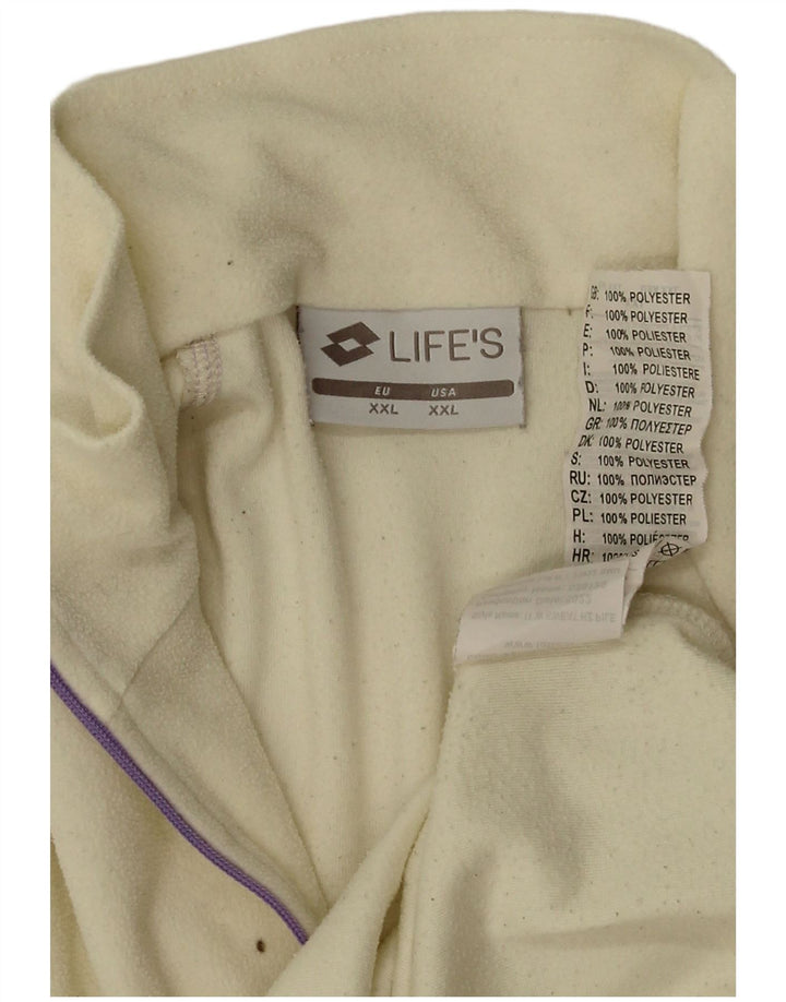 Lotto γυναικείο φερμουάρ Fleece Jumper UK 20 2XL Yellow Polyester