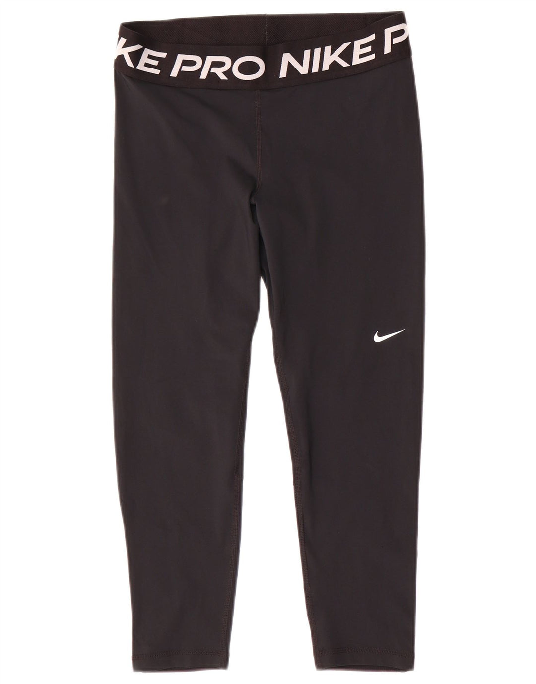 Γυναικεία Nike Dri Fit Graphic Capri leggings UK 14 Medium Black Polyester