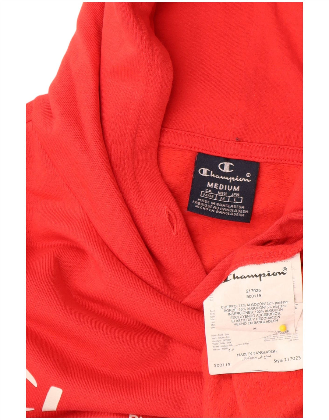 Ανδρικό Champion Graphic Hoodie Jumper Μεσαίο κόκκινο βαμβακερό