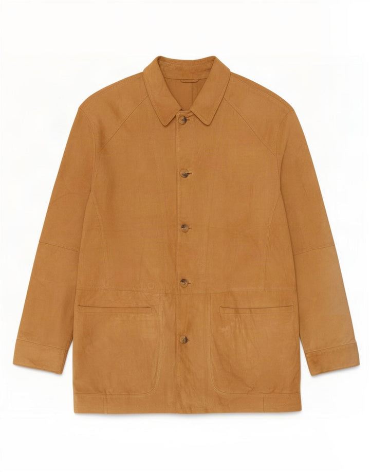Vintage Ανδρικό Suede Jacket UK 40 Large Beige