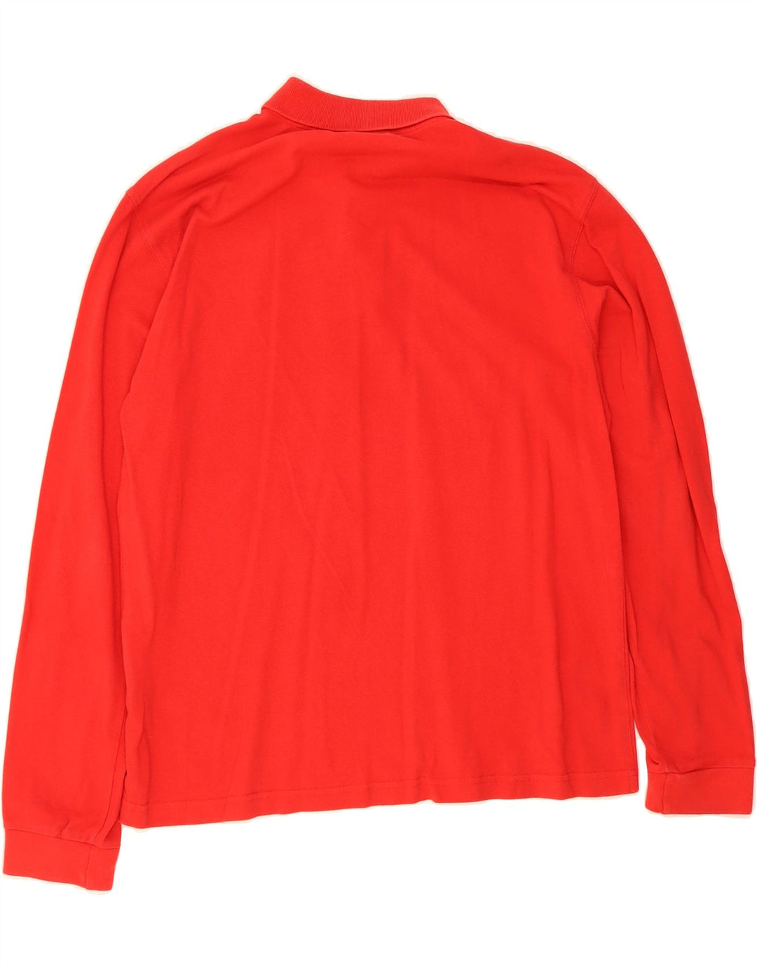 CHAMPION Mens Long Sleeve Polo Shirt Large Red Cotton Vintage Champion and Second-Hand Champion from Messina Hembry 