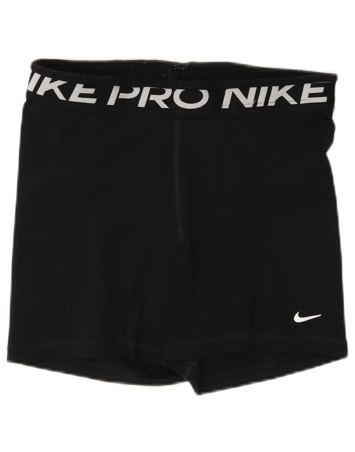 Γυναικείο γραφικό αθλητικό σορτς NIKE Dri Fit, μεσαίο μαύρο