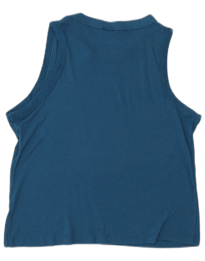 Champion Γυναικείο Γραφικό Γιλέκο Τοπ UK 12 Medium Blue Polyester