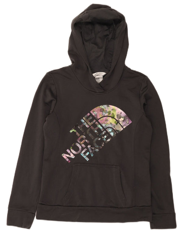 The North Face Γυναικεία γραφικά κουκούλα Jumper UK 10 Small Black Polyester