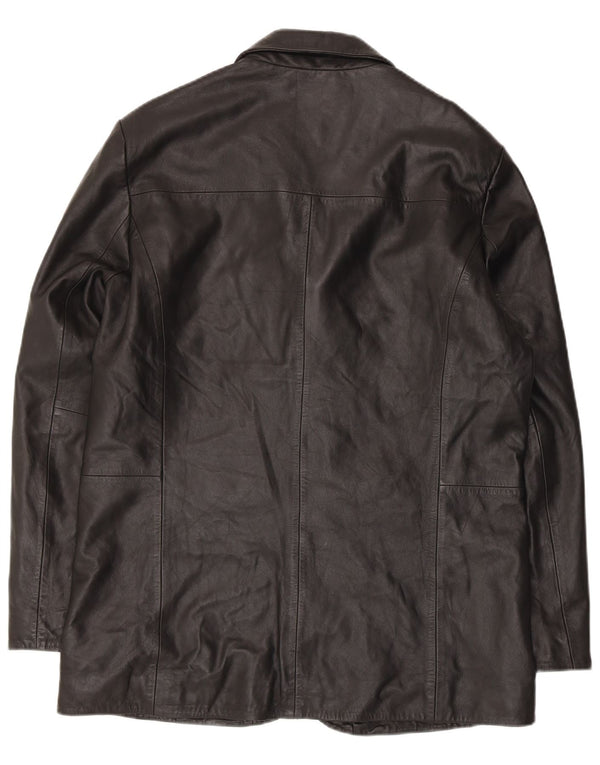 LLD Ανδρικό Δερμάτινο Μπουφάν UK 38 Medium Black Leather