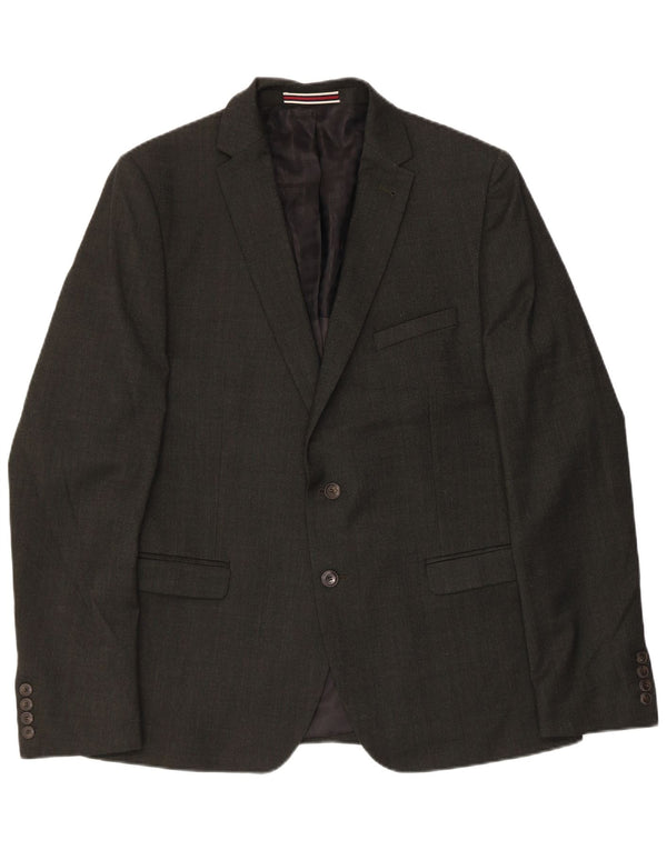Ben Sherman Ανδρικό σακάκι 2 κουμπιών Blazer IT 42 XL Μαύρο Μαλλί