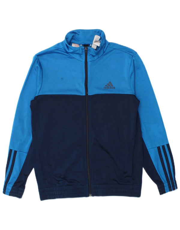 Adidas Boys αθλητική φόρμα Adidas Top Jacket 11-12 Years Navy Blue Colourblock