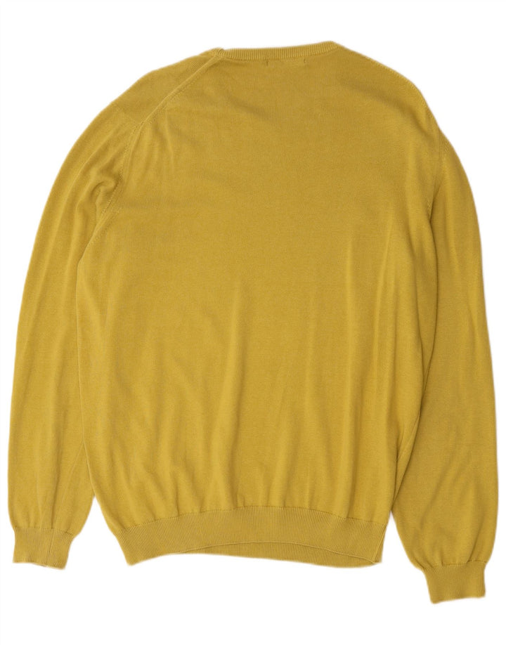 Ανδρικό πουλόβερ Massimo Dutti Boat Neck Jumper 2XL Κίτρινο