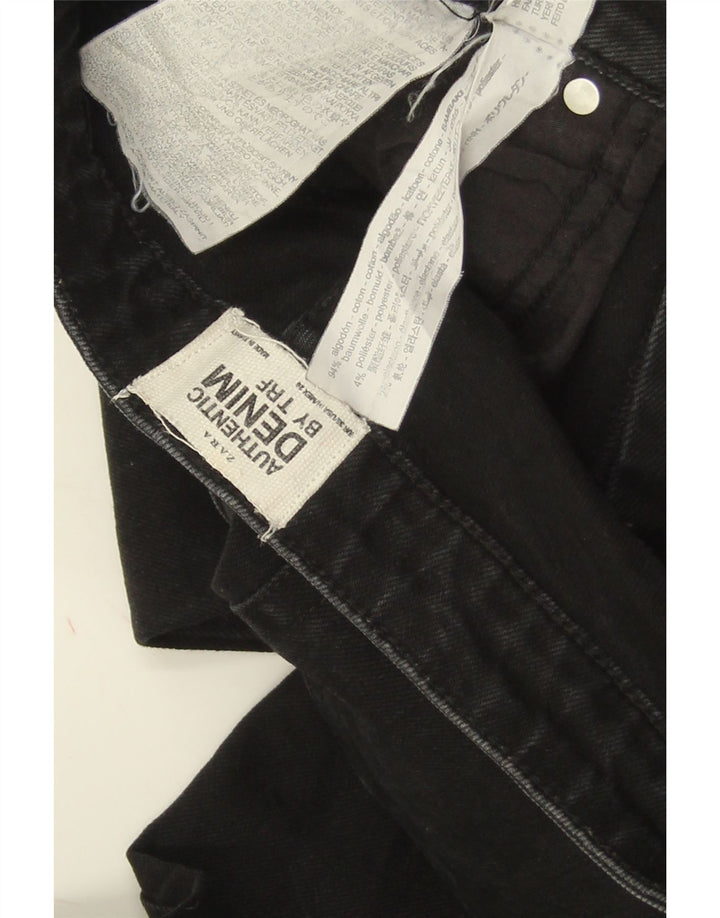 ZARA Γυναικείο Trafaluc Slim Jeans W28 L27 Μαύρο βαμβακερό
