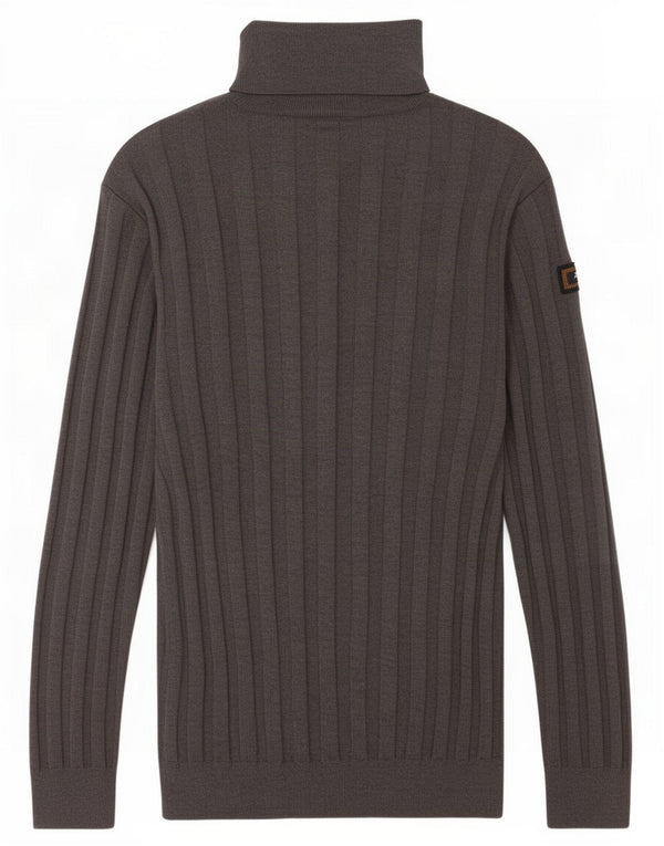 Paul & Shark Womens Yachting Roll Neck Jumper πουλόβερ 2XL Γκρι παρθένο μαλλί