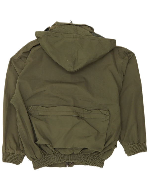 VINTAGE Ανδρικό κουκούλα Utility Jacket UK 38 Medium Khaki Polyester