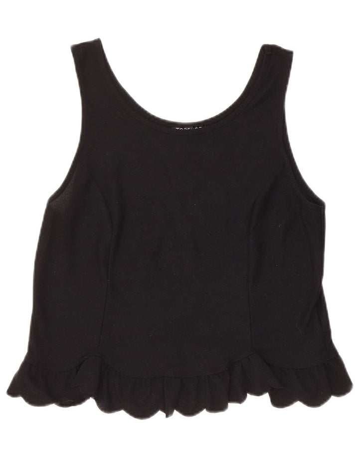 Topshop Γυναικείο Γιλέκο Top UK 8 Μικρός Μαύρος Πολυεστέρας