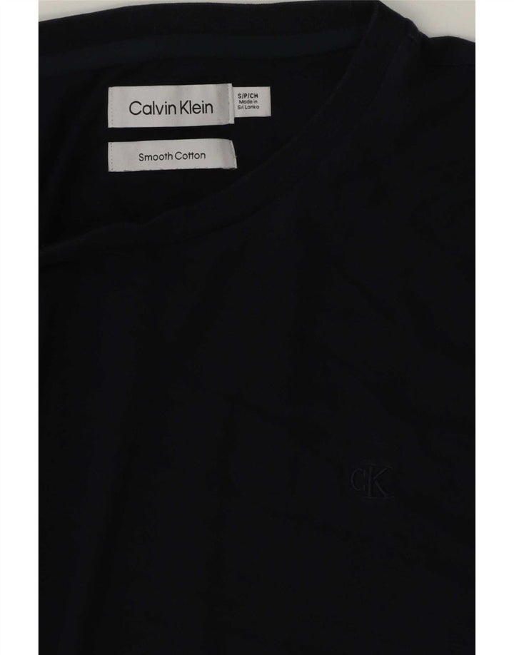 Calvin Klein Ανδρικό T-Shirt Top Small Navy Blue από βαμβάκι