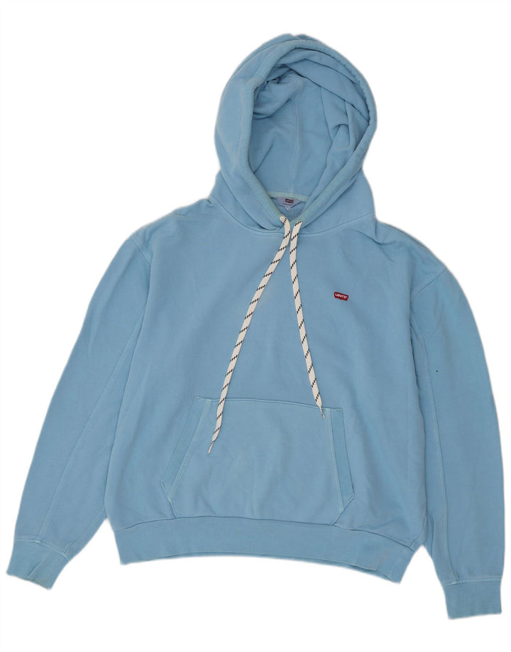 Γυναικείο Levi's Oversized Hoodie Jumper UK 10 Small Blue