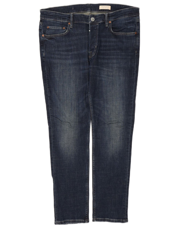 ALL SAINTS Ανδρικό Slim Jeans W34 L30 Navy Blue Cotton