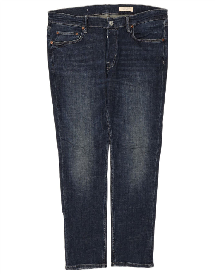 ALL SAINTS Ανδρικό Slim Jeans W34 L30 Navy Blue Cotton