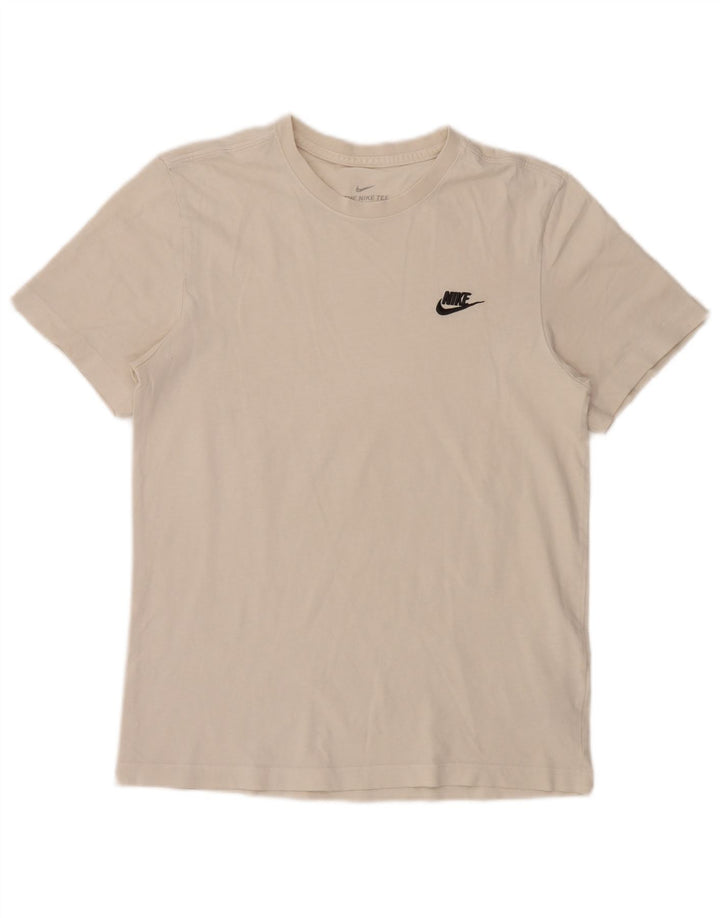 Ανδρικό μπλουζάκι Nike, μικρό λευκό βαμβακερό