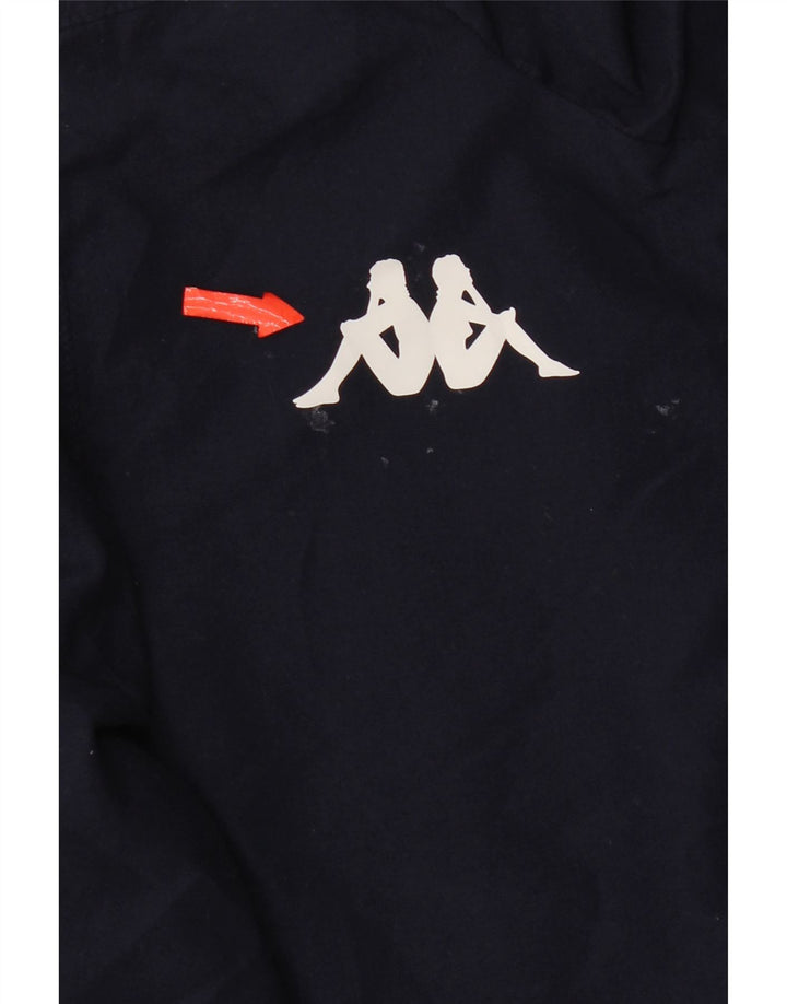 Kappa Boys Graphic Windbreaker Jacket 11-12 Years Navy Blue Polyester