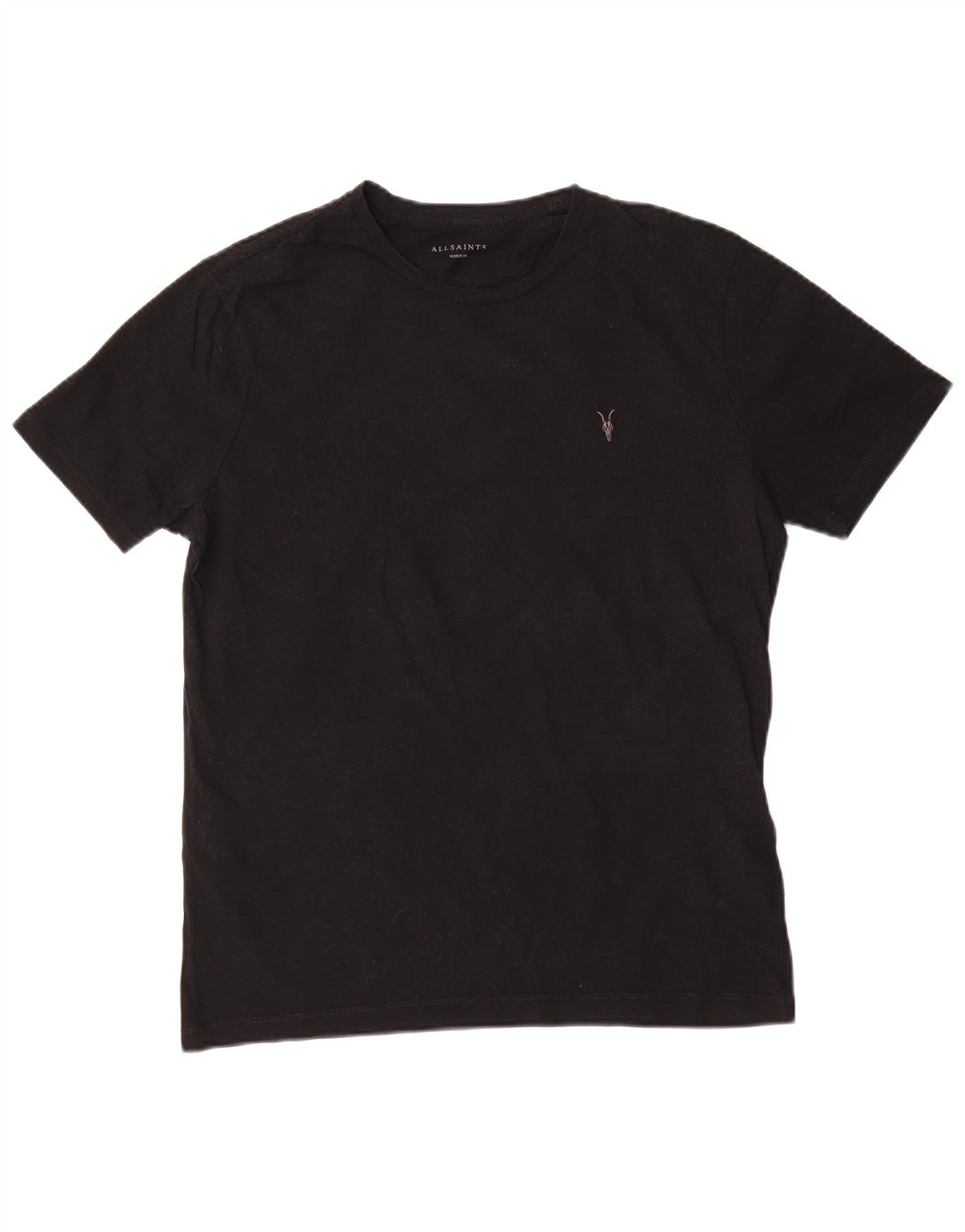 Ανδρικό T-Shirt All Saints Top Μεσαίο μαύρο βαμβακερό