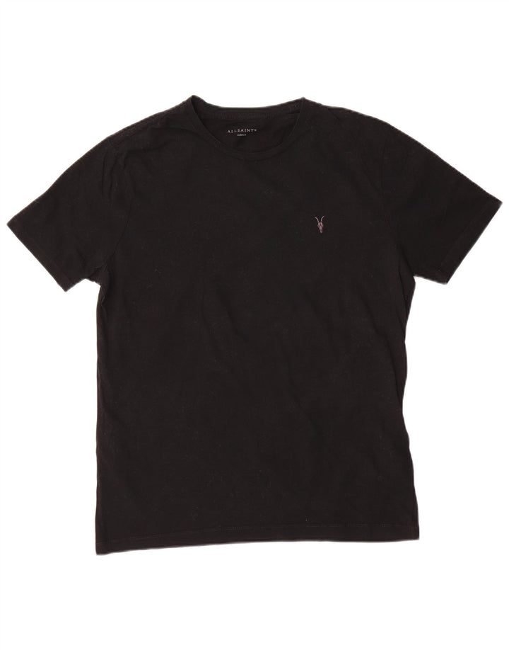 Ανδρικό T-Shirt All Saints Top Μεσαίο μαύρο βαμβακερό