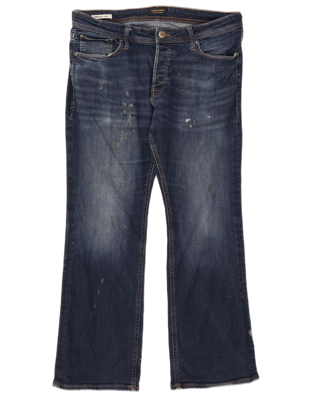 Jack & Jones Ανδρικό Jake Bootcut Jeans W34 L30 Navy Blue Cotton