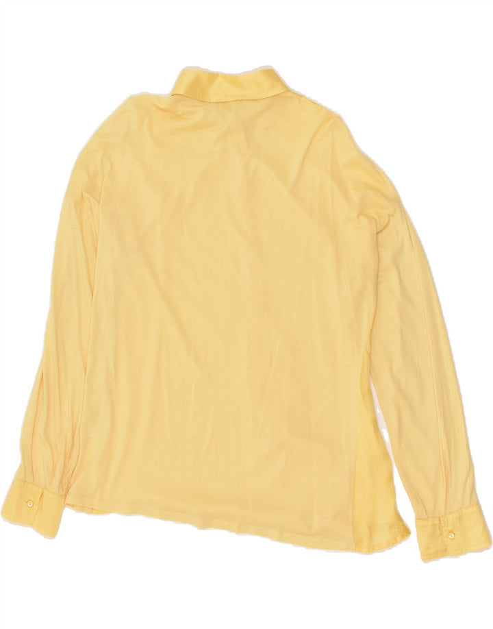 VINTAGE Womens Shirt UK 14 Large Yellow | Vintage Vintage | Thrift | Second-Hand Vintage | Used Clothing | Messina Hembry 