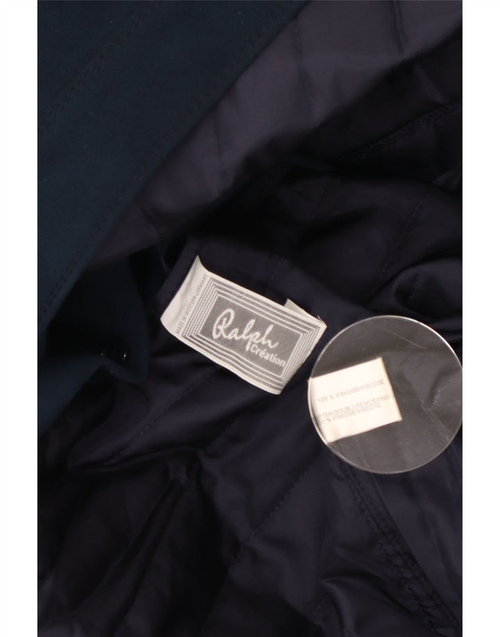 Γυναικείο παλτό Ralph UK 14 Medium Navy Blue Viscose