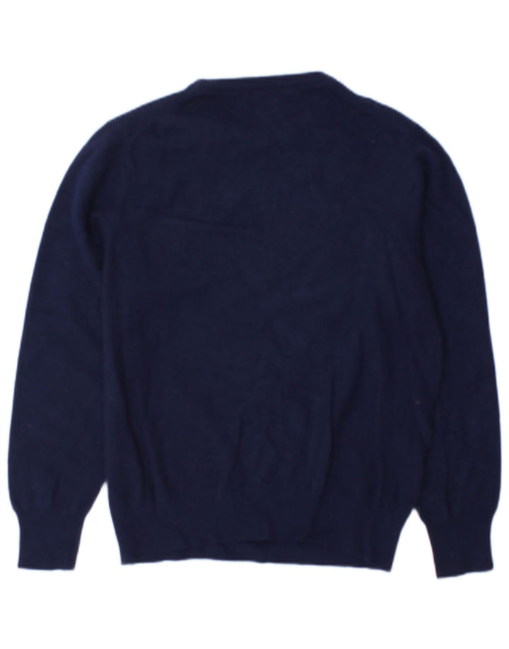 Γυναικείο πουλόβερ Benetton Boat Neck Jumper UK 12 Medium Navy Blue