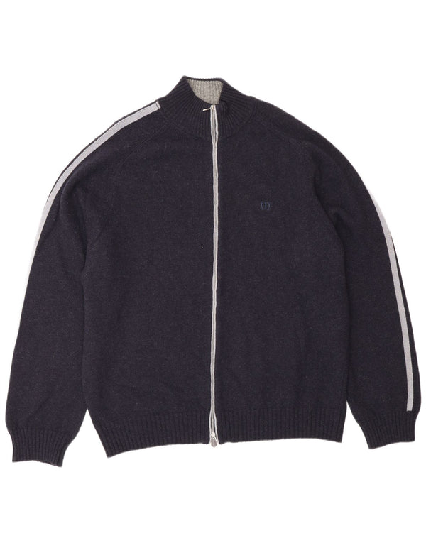 Ανδρικό πουλόβερ ζακέτα Henry Cottons 3XL Navy Blue Wool