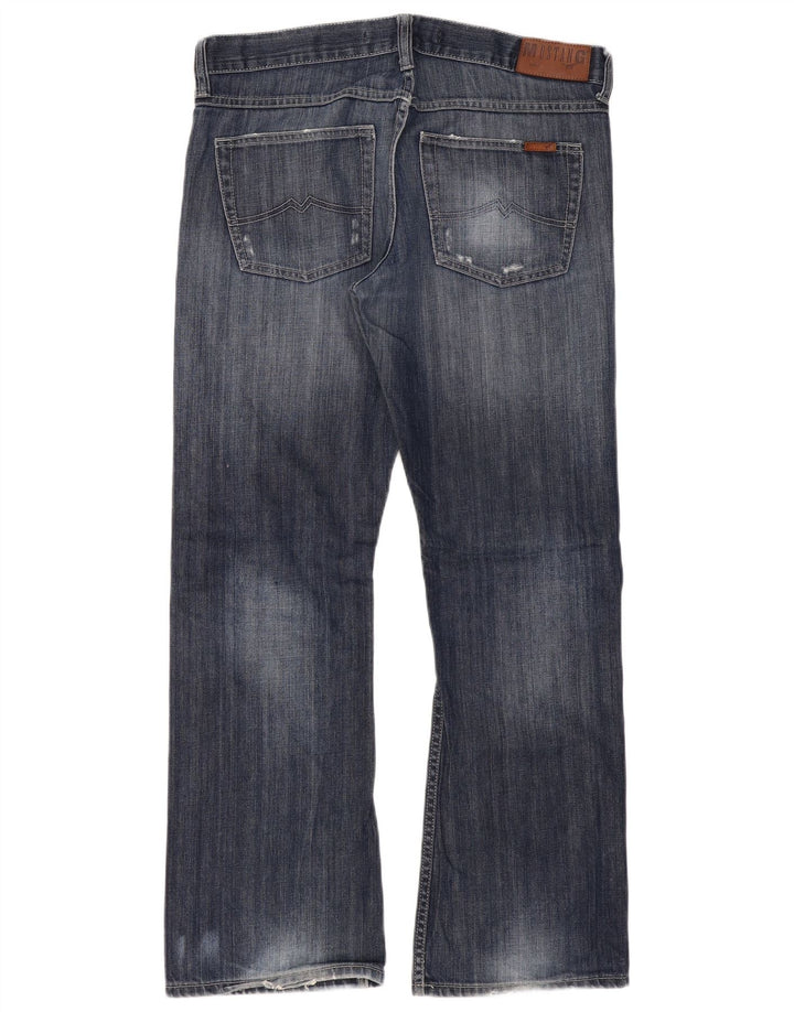 Mustang Γυναικείο Bootcut Jeans W35 L32 Navy Blue Cotton
