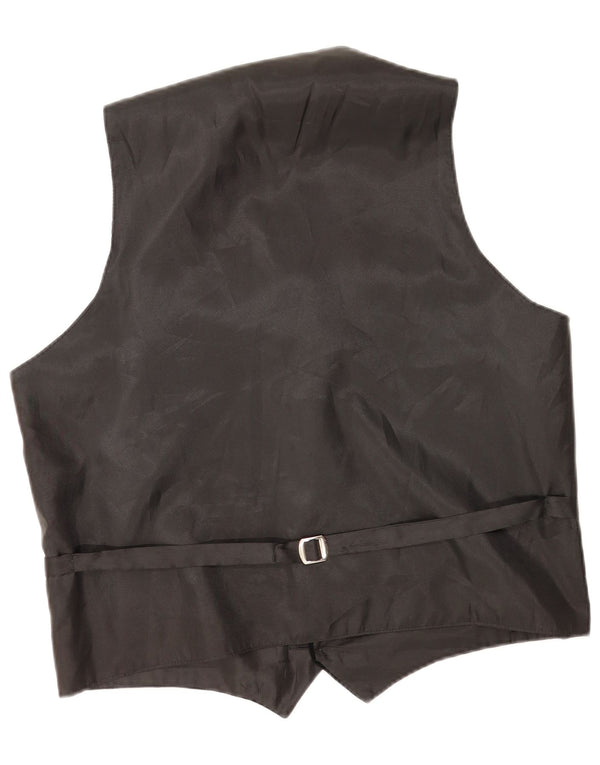 Νέο ανδρικό βελούδινο γιλέκο Fast UK 43/44 XL Μαύρο βαμβακερό