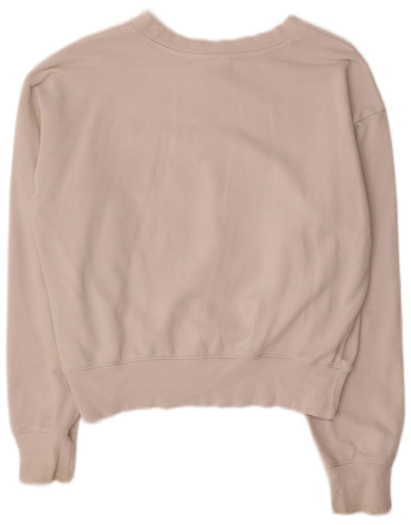 Champion Γυναικείο Γραφικό Φούτερ Jumper UK 14 Μεσαίο λευκό βαμβακερό