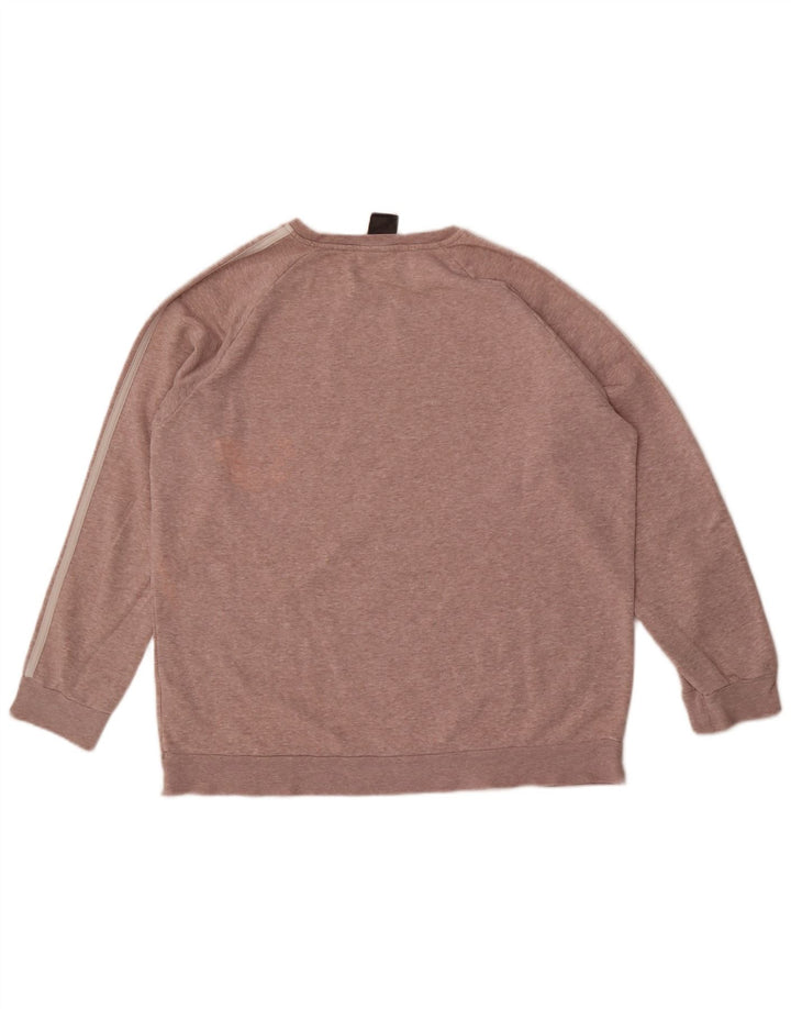 Ανδρικό φούτερ Adidas Jumper μεγάλο ροζ βαμβακερό