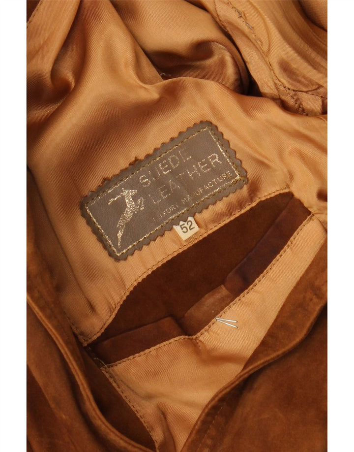 Vintage Γυναικείο Σουέντ Σουέντ IT 52 2XL Καφέ Καστόρι