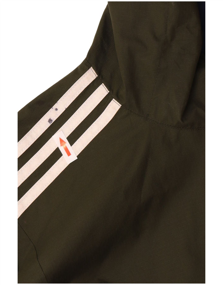 Adidas Ανδρική κουκούλα Bomber Reversible Jacket UK 36 Small Khaki Polyester