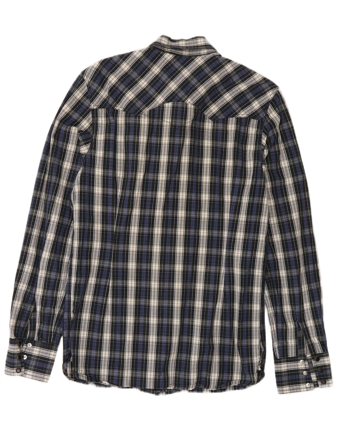 Ανδρικό πουκάμισο Levi's Medium Navy Blue Check Cotton