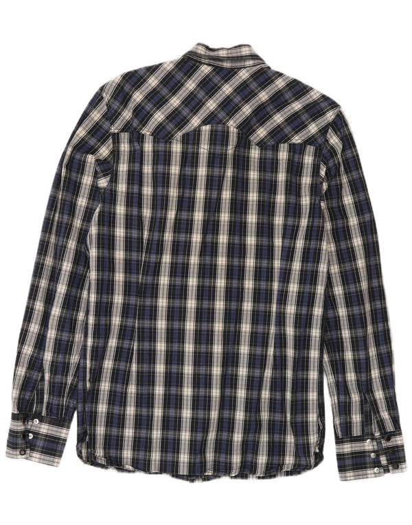Ανδρικό πουκάμισο Levi's Medium Navy Blue Check Cotton