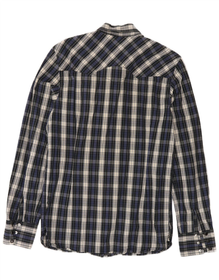 Ανδρικό πουκάμισο Levi's Medium Navy Blue Check Cotton