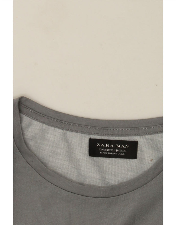 Ανδρικό γραφικό T-Shirt Zara Top Small Grey Colourblock