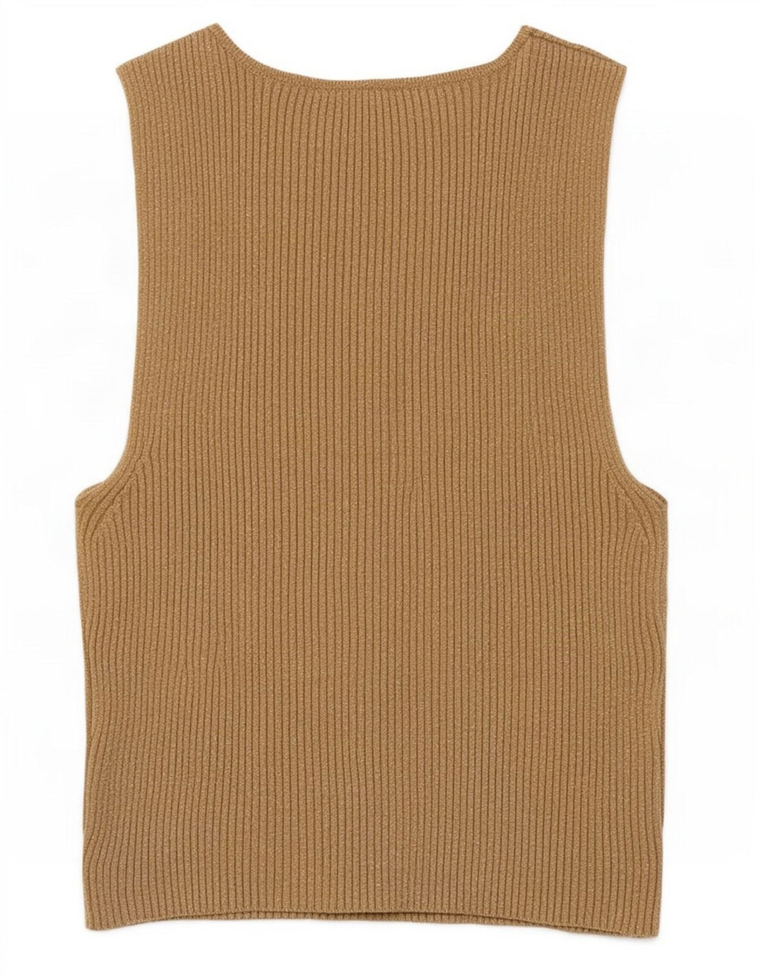 Zara Γυναικείο Crop Vest Top UK 8 Small Beige